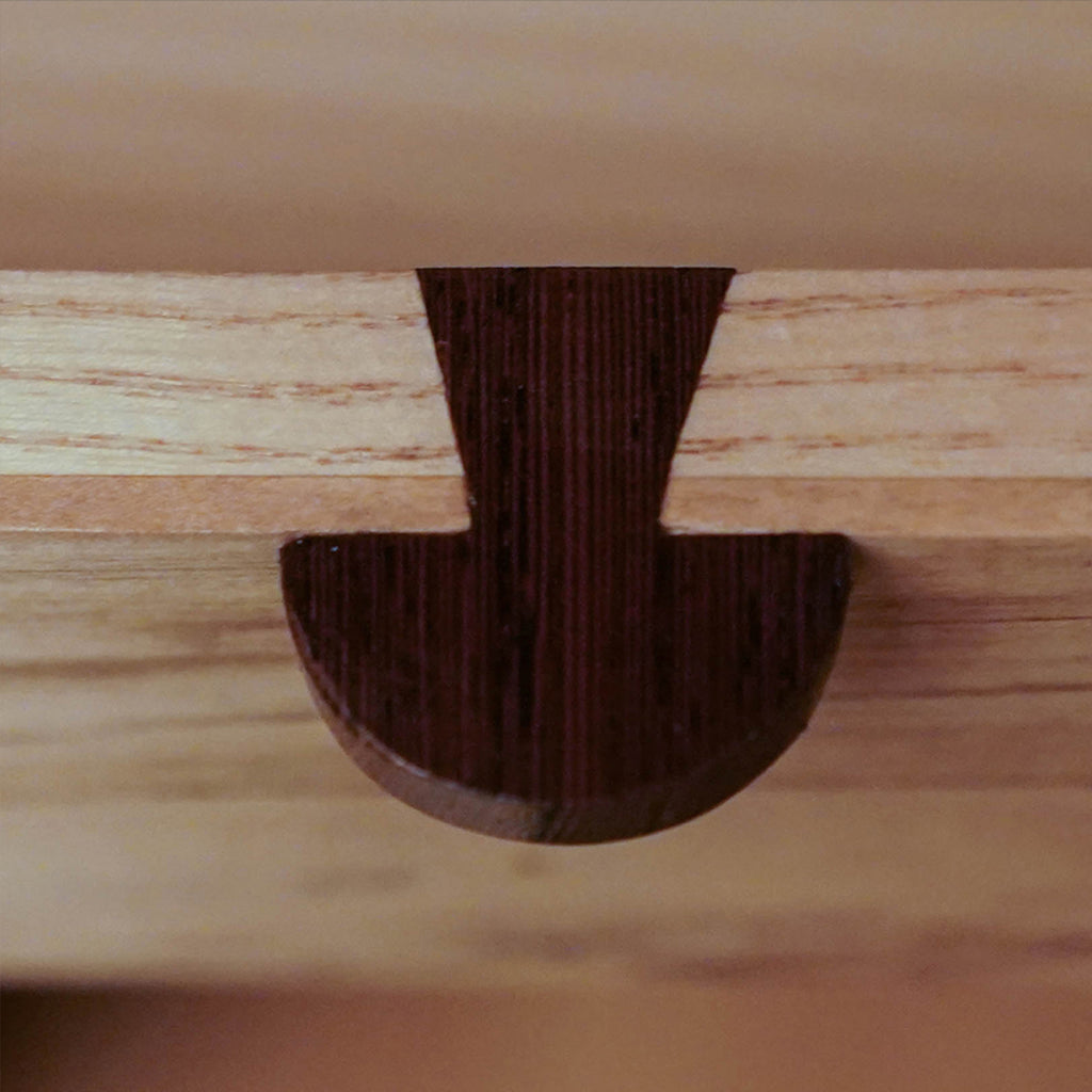 Dovetailed drawer handle