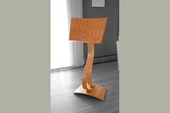 Sculptural music stand of Maple and Quilted Maple