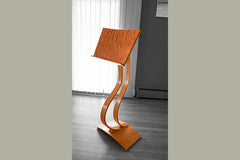 Sculptural music stand of Maple and Quilted Maple