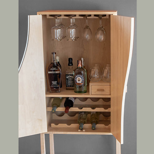 Custom Wine cabinet - Cherry or Maple Wood